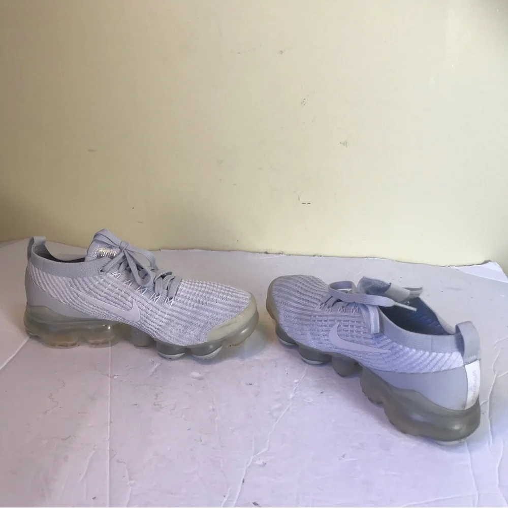 Nike Air VaporMax Flyknit 3 Pure Platinum Sneakers Running Shoes Lightweight W - Picture 7 of 16